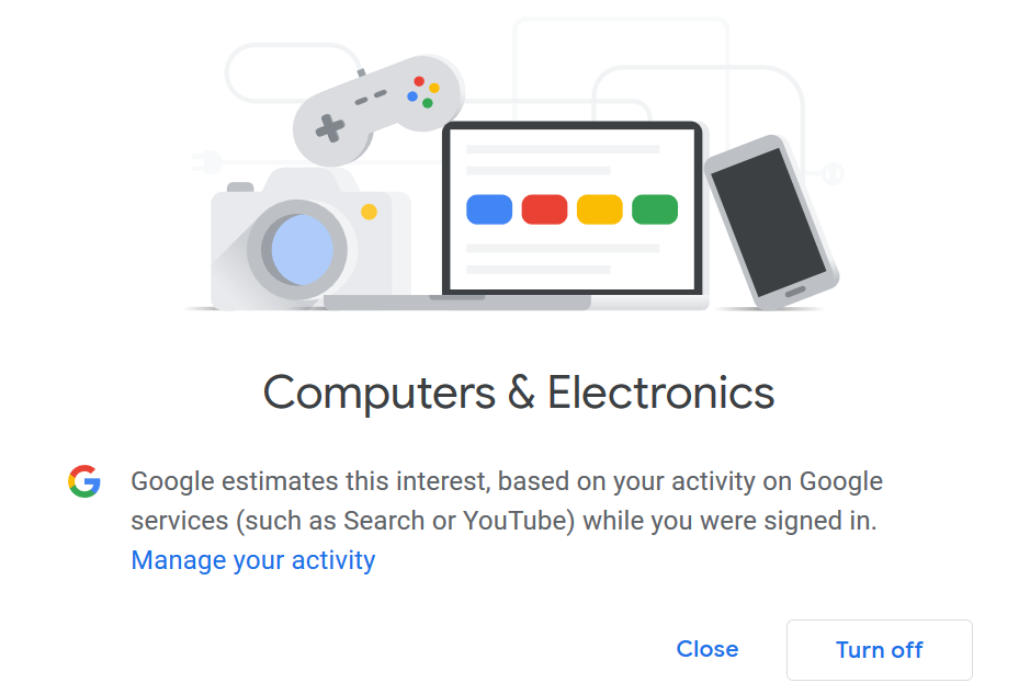 Thématique de publicité Google