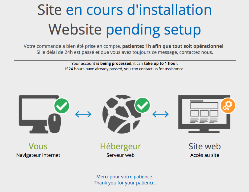 Default web site. Installation site.