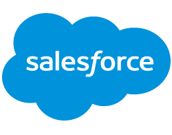 The Salesforce logo: a blue cloud