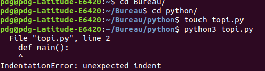 exécution des scripts python en ligne de commande - je ne parvient pas ...