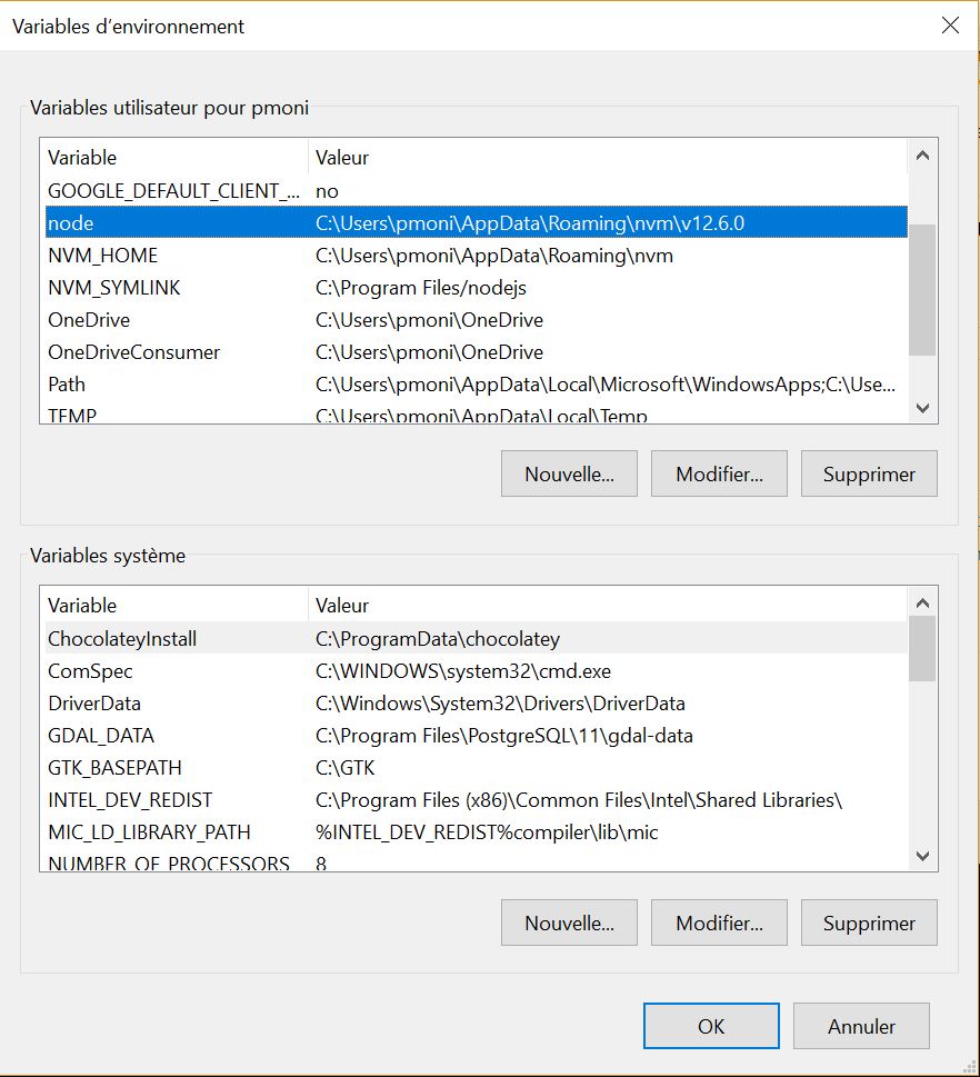 Probleme Cmd Node Js Chemis D Acces Specifie Introuvable Par Pierremonier1 Openclassrooms