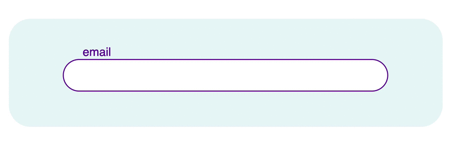Le champ email animé en CSS qui devient rouge si l'adresse mail n'est pas au bon format