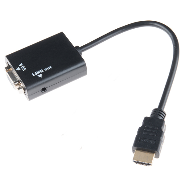 Photo d'un adaptateur VGA - HDMI