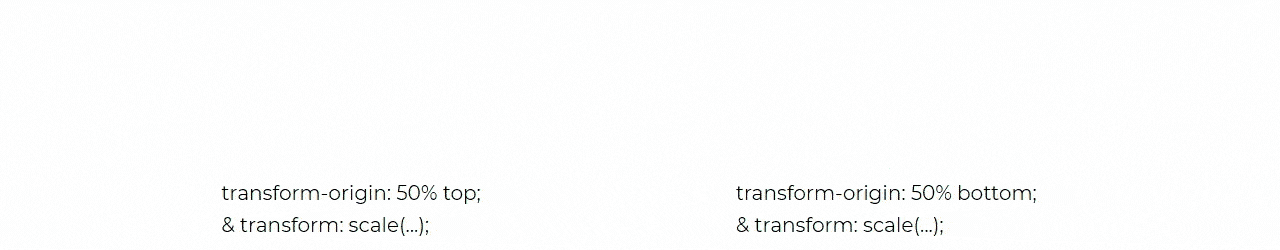 Animation de transform-origin top et bottom