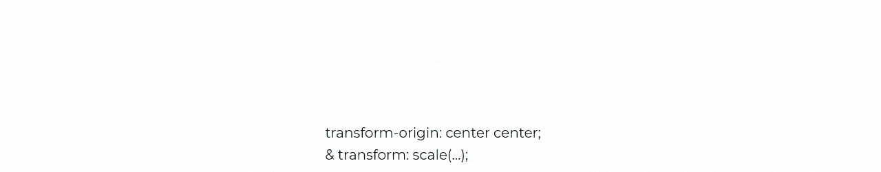 Animation de transform-origin center
