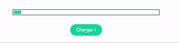 La barre de chargement avec les keyframes