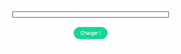 L'animation de la barre qui se charge