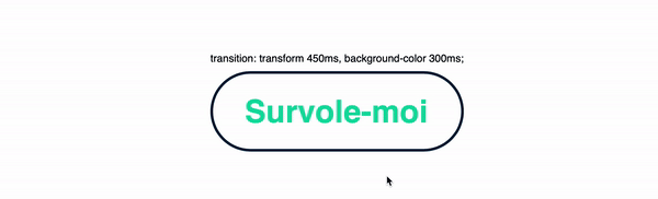 Une animation CSS avec un background color à 300ms