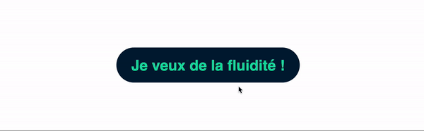 Une animation CSS sans transition d'un bouton qui grossit mais qui manque de fluidité