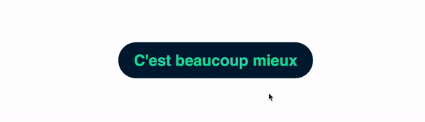 Une animation CSS d'un bouton qui grossit rapidement