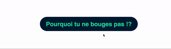 Une animation CSS avec un bouton qui ne grandit pas au passage de la souris