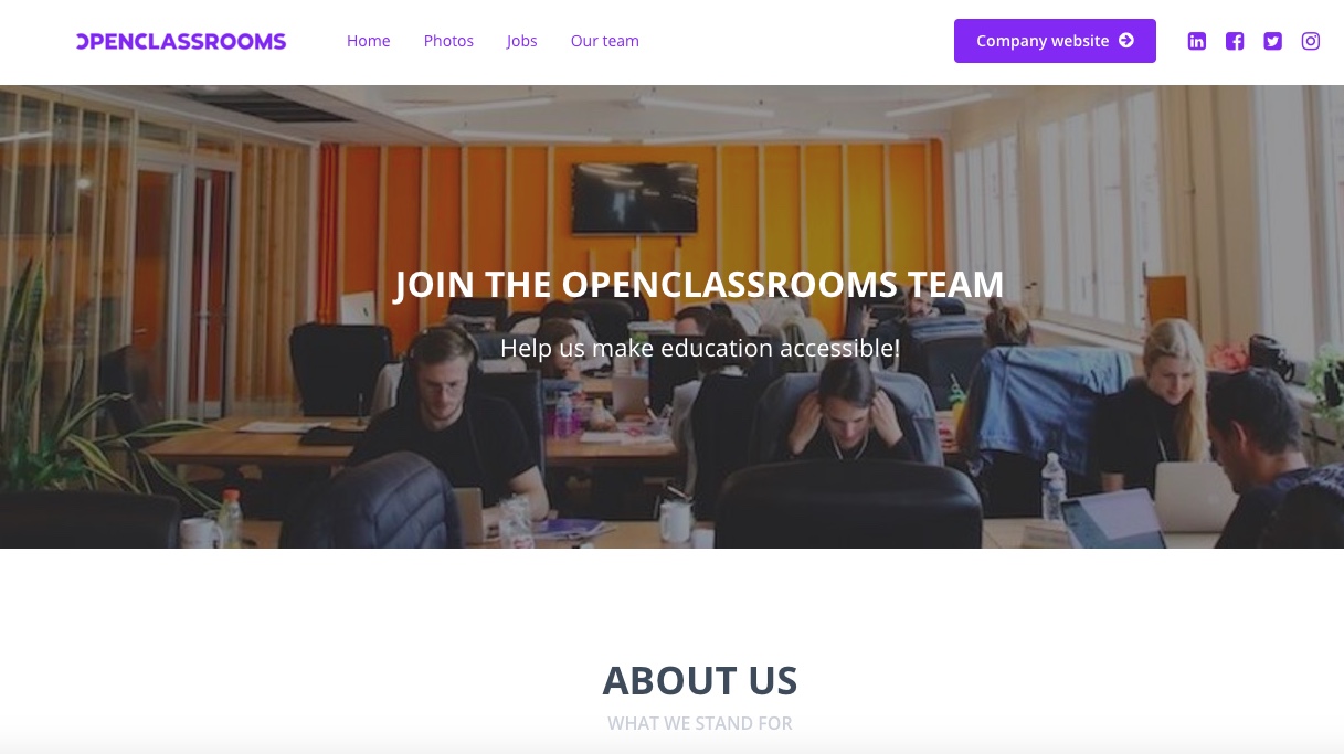 Our careers site