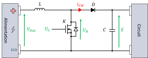 Schéma de principe du circuit BOOST