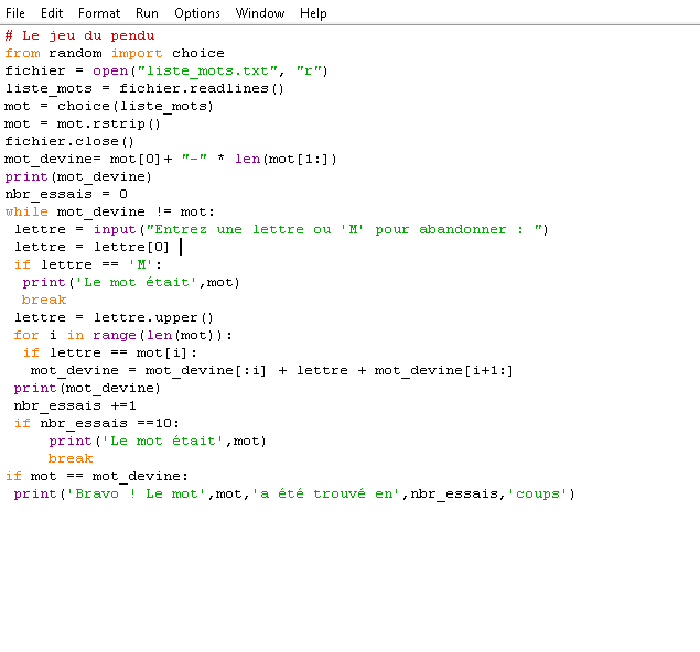 probleme python par khadraouiArafet - page 1 - OpenClassrooms