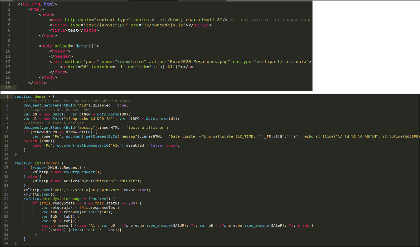 [Résolu] non exécution JS si placé dans fichier à part? par OcinBzh