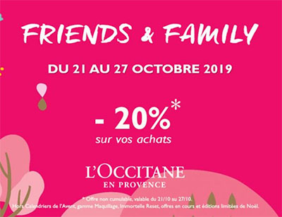 Capture d'écran d'un bon d'achat pour l'Occitane