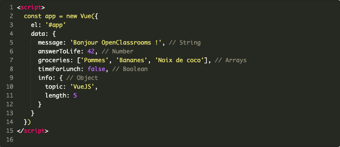 Afficher Une Variable Javascript Dans Une Page Html Créez votre première application Vue.js. - Créez une application web