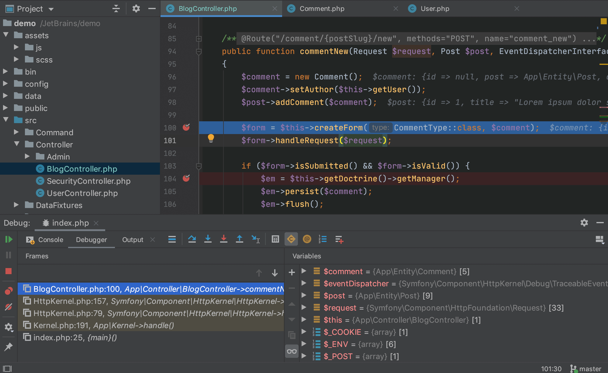 L'éditeur PHPStorm, utilisé par de nombreux professionnels