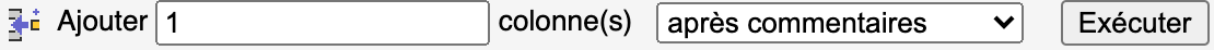 Ajout d'un champ dans phpMyAdmin