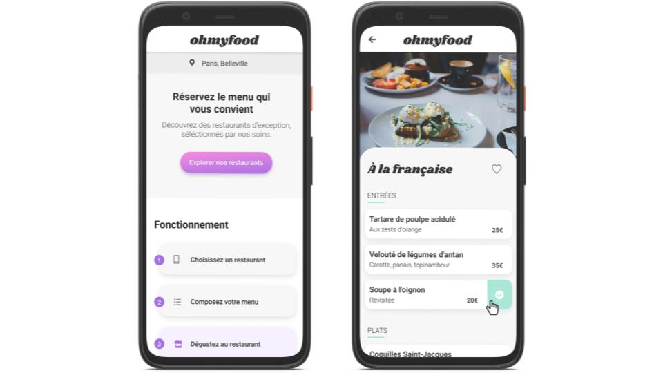 Maquette de Ohmyfood