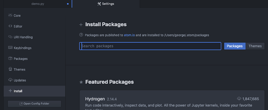 Atom packages