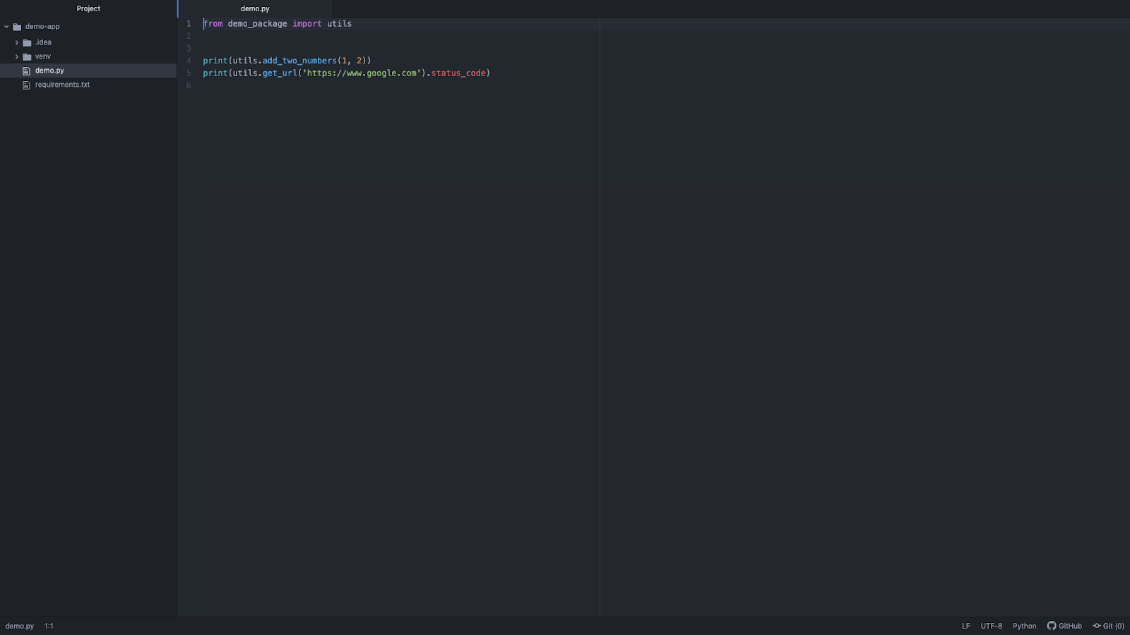 Atom editor