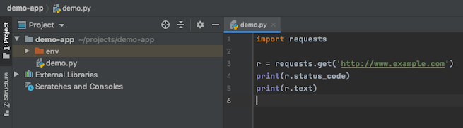 PyCharm editor