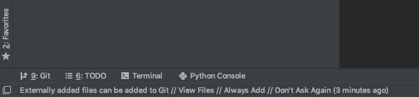 PyCharm with a 'git' option.