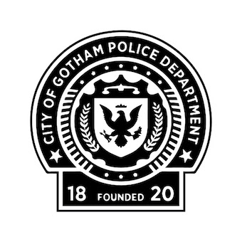 A Gotham City police badge.