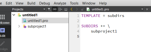 qt comment crée un sous Project - sous Project dans qt creator par unel ...