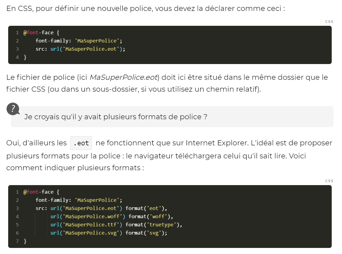 [Résolu] CSS problème de police - Insérer une nouvelle police par ...