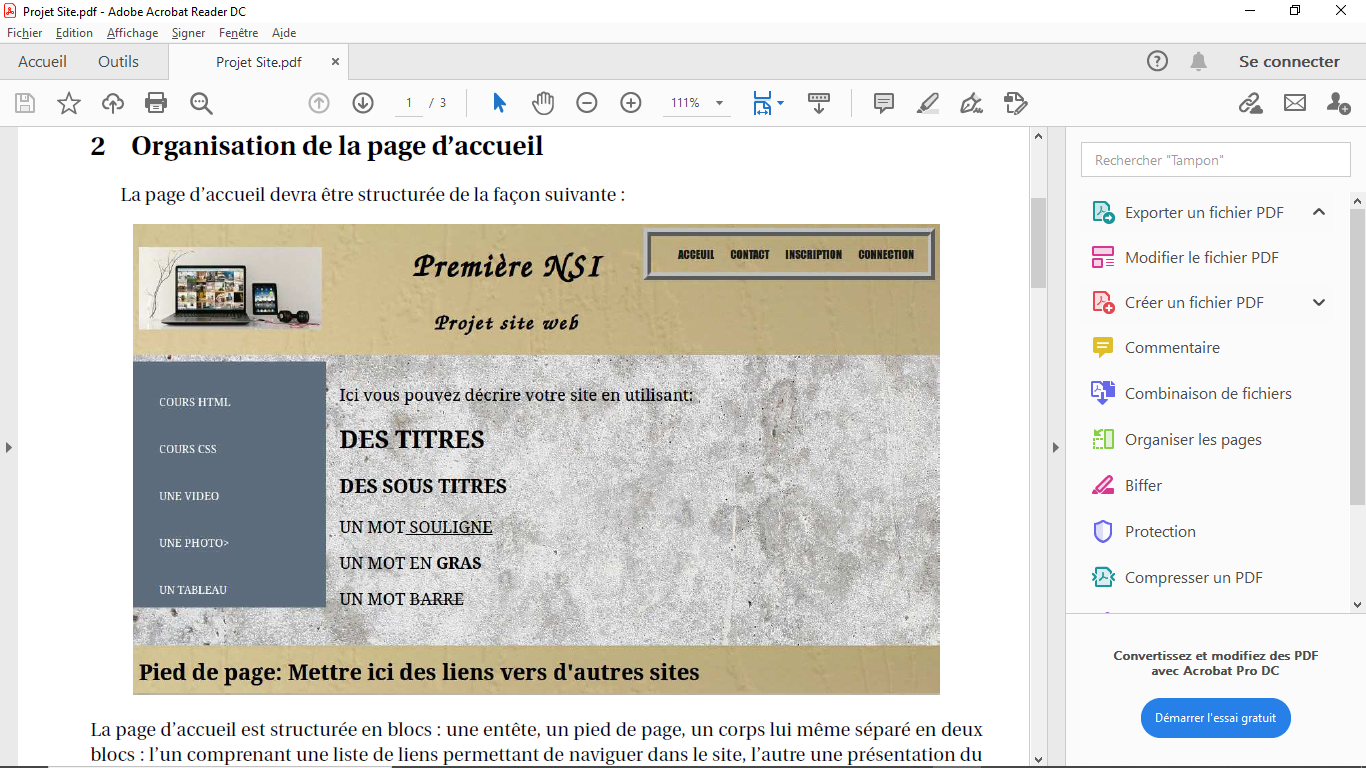 Comment Faire Un Header Css Mettre du texte et une image dans un header - page 1 - OpenClassrooms