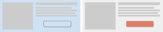 2 templates side by side in different colors and a highlighted button