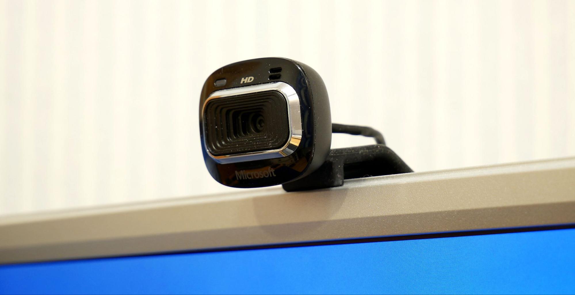 Display-mounted webcam.