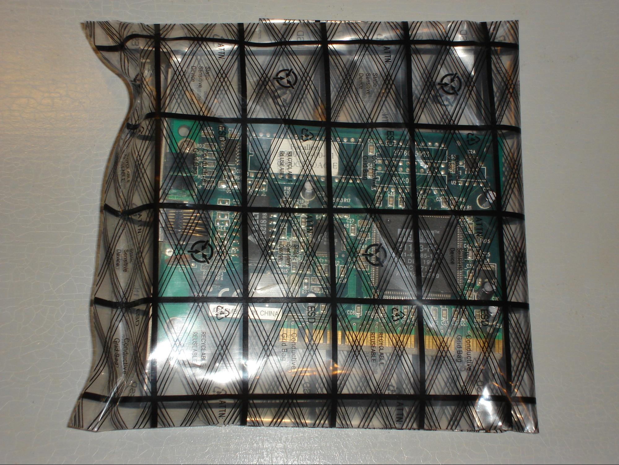 Network card in antistatic bag.