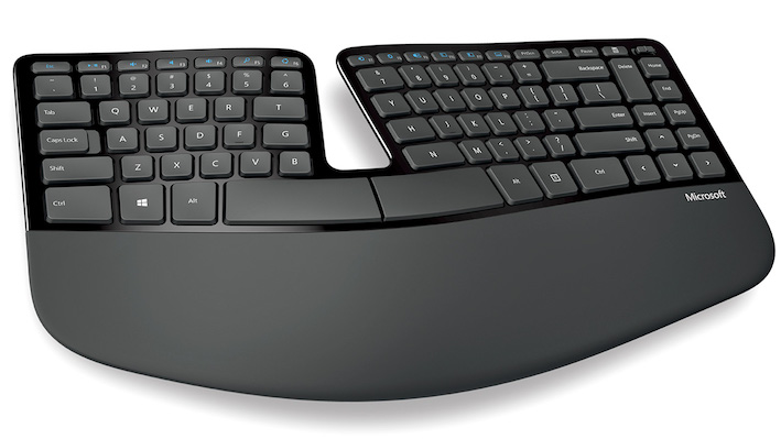 Microsoft ergonomic keyboard.