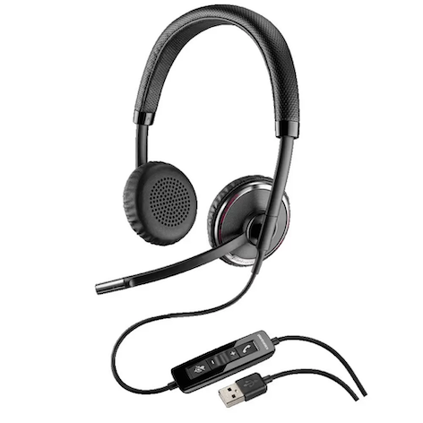 Headset with inline controls.