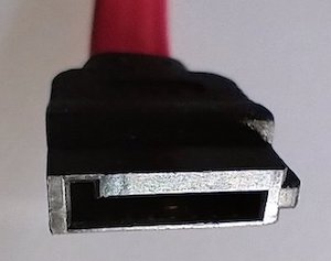 SATA data cable connector