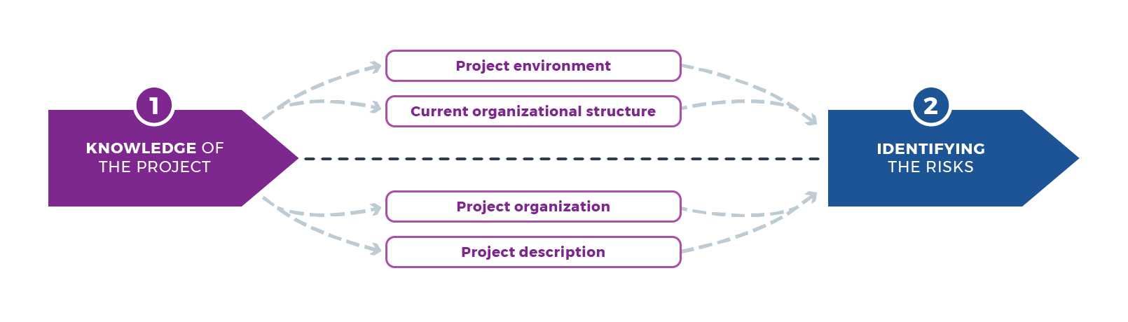 Project environment  Current organizational structure  Knowledge of the project  Identifying the risks  Organization  Project description
