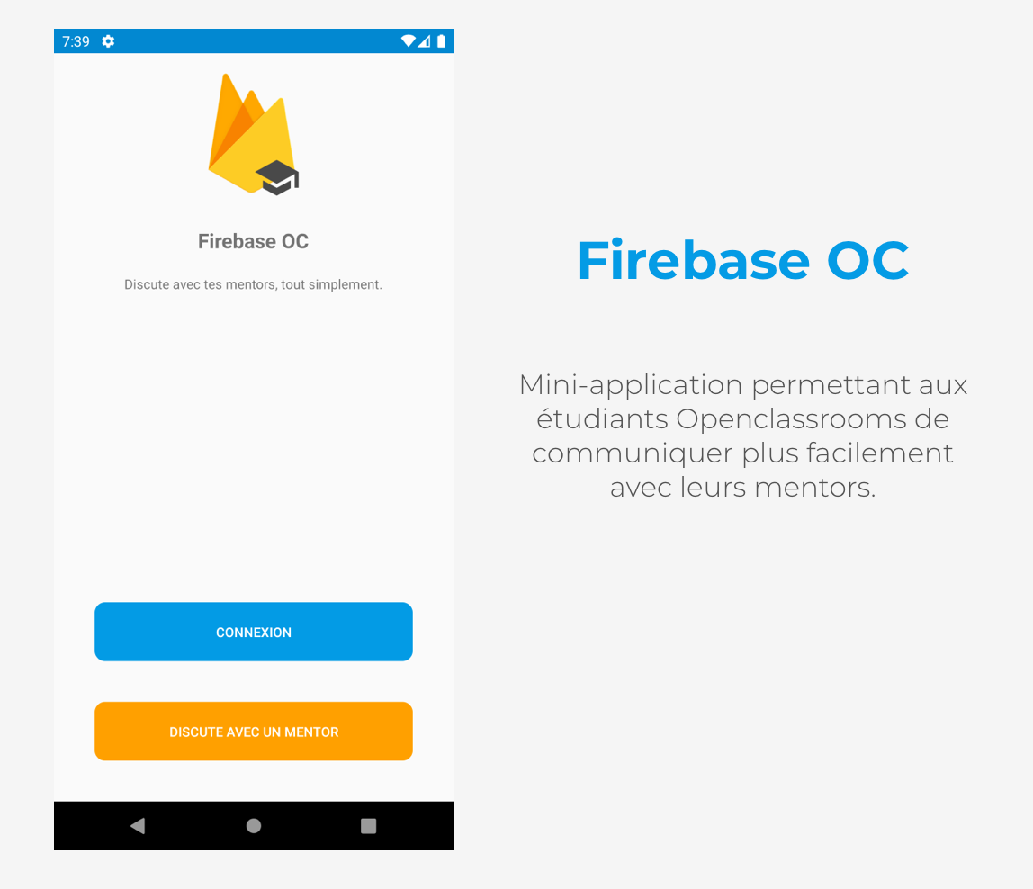 Aperçu de la mini-application FirebaseOC vierge