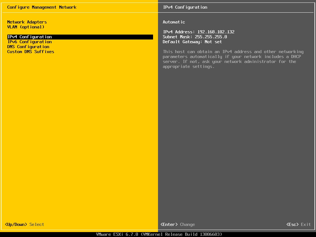 Click on IPv4 Configuration to access the settings