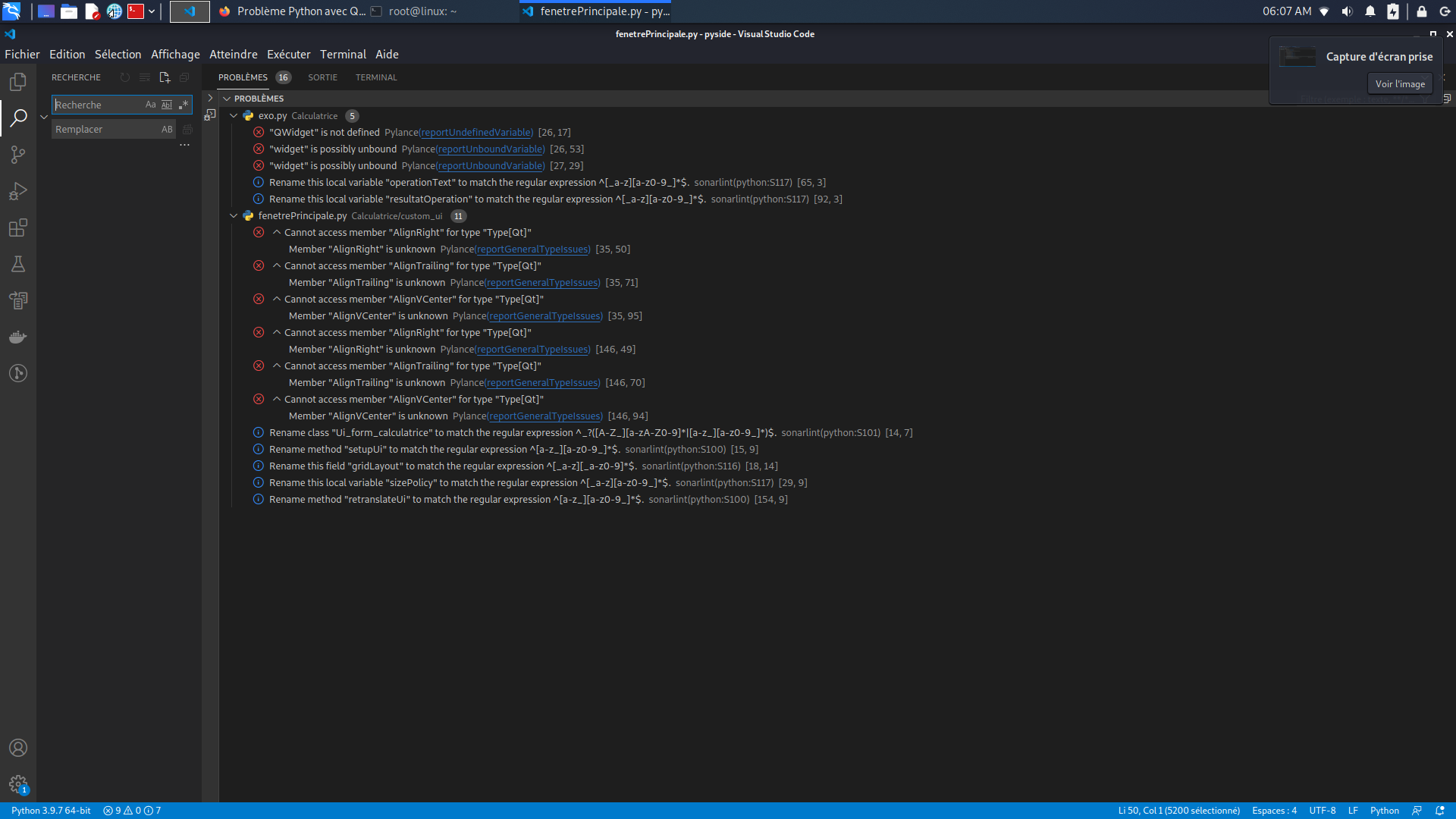 QtDesigner erreur de connexion a python par LucasPicardat - page 1 ...