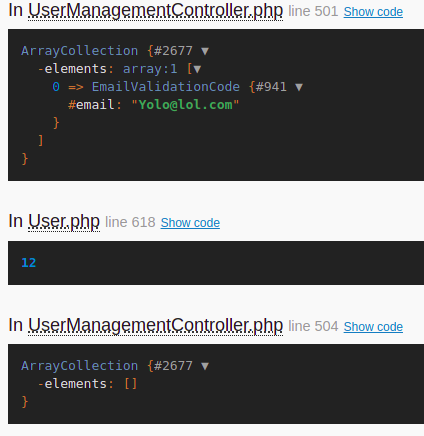 Symfony - Collection removed lors d'un submit form - Collection removed ...