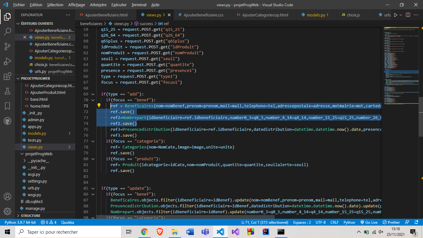 [Résolu] [django] cannot assign value must be an instance par ...