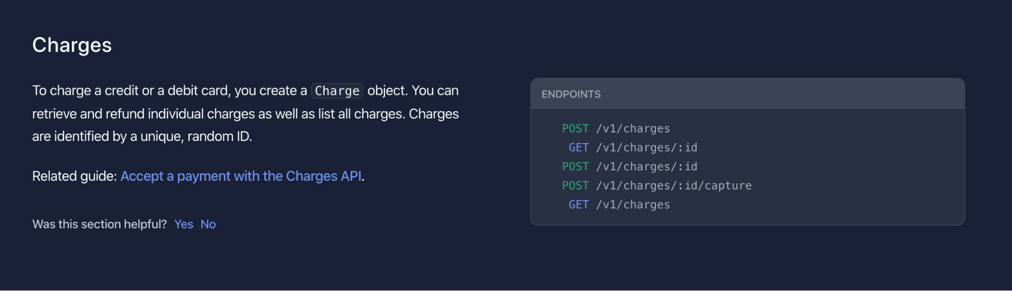 An example in the Stripe documentation