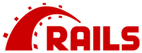Ruby on Rails logo.