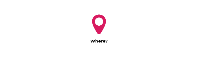 A location pin represents where to send your backup.