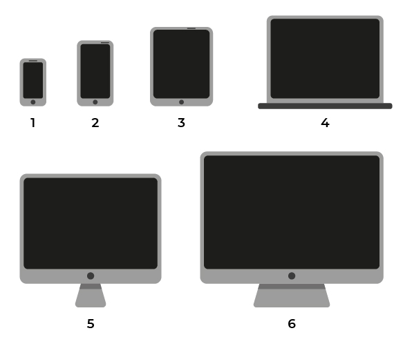 You can choose one of the six sizes offered by Bootstrap