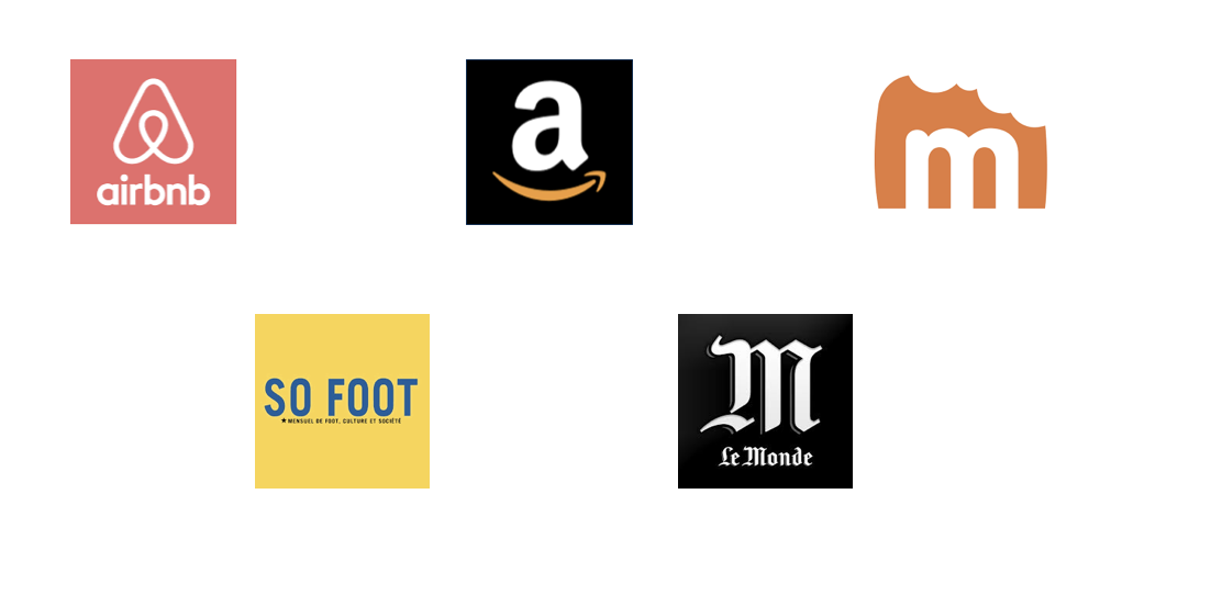 Les 5 logos des plateformes propriétaires