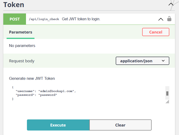 Nous pouvons générer des tokens JWT et les renseigner dans Authorize pour nous authentifier sur API Platform.